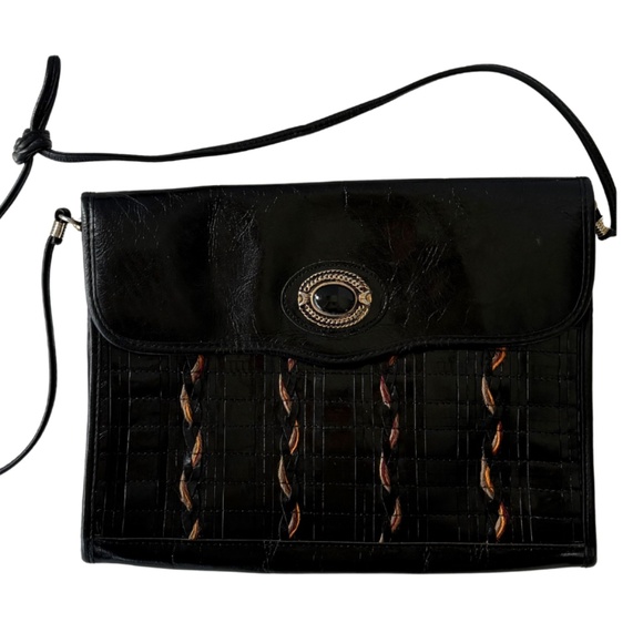 Vintage Samir Genuine Leather Crossbody/Shoulder Bag – Black, Made in USA - Picture 1 of 11